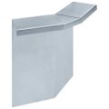 vidaXL Plot proti slimákom pozinkovaná oceľ 261x25 cm