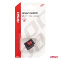 Preklápač kolískový s červeným podsvietením 20A 12/24V AMiO-04440