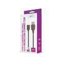SETTY Nabíjací USB kábel 1m 2A microUSB, čierny GSM043217