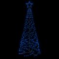 vidaXL Vianočný stromček, kužeľ, modrý 200 LED 70x180 cm