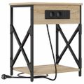 vidaXL Nočný stolík Sonoma dub 41 x 31 x 51 cm Kompozitné drevo