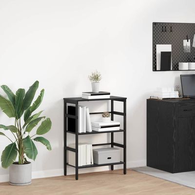 vidaXL Regál na knihy Čierny dub 60 x 29,5 x 81 cm Kompozitné drevo