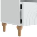 vidaXL TV skrinka Biely 102 x 34,5 x 50 cm Konštruované drevo