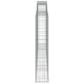 vidaXL Oblúkové gabiónové koše 3ks 400x30x160/180cm pozinkované železo