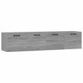 vidaXL Nástenné skrinky 2 ks sivé sonoma 60x36,5x35cm spracované drevo