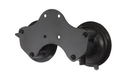 RAM Mounts úchyt s dvoma prísavkami na sklo s priemerom 84 mm, AMPS vzor dier, RAM-B-189BU