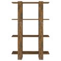 vidaXL Knižnica/deliaca stena tmavý dub 80x30x123,5 cm