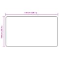 vidaXL Behúň MARSA Antracitová 100 x 150 cm Polyester a PVC