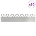 vidaXL Obrubníky trávnika 30 ks 103 x 0,05 x 22 cm Pozinkovaná oceľ