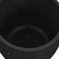 vidaXL 4-v-1 záhradný úložný box čierny polypropylén