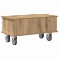 vidaXL TV stolík 68,5 x 35 x 35 cm Remeselný dub Kompozitné drevo