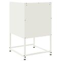 vidaXL Nočné stolíky 2 ks biele 36x39x60,5 cm oceľ