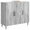 vidaXL Servírovacia skriňa Sivá sonoma 89 x 34,5 x 80 cm
