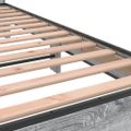 vidaXL Posteľný rám sivý sonoma 150x200 cm kompozitné drevo a kov