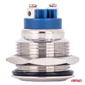 Spínač plochý oceľový ON/OFF 19mm 5A 12/230V AMiO-04474