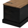 vidaXL Úložná komoda HALDEN Čierna 91x48x47 cm Masívna borovica