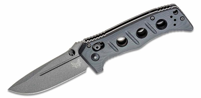 Benchmade 273GY-1 Mini Adamas Tungsten taktický nôž 8,3 cm, sivá, čierna, G10