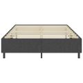 vidaXL Rám na boxspring posteľ, sivý, látka 160x200 cm