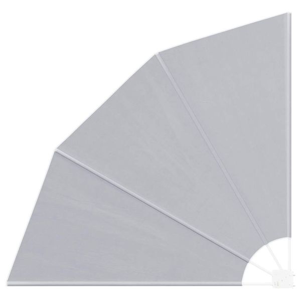 vidaXL Záclona na balkónové súkromie 160 x 160 cm Polyester Sivá