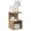 vidaXL Nočné skrinky 2 ks Dub Artisan 35x35x55 cm Konštrukčné drevo