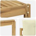 vidaXL Záhradná súprava gaučov 6 ks Biela a krémová