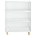 vidaXL Komoda biela 69,5x32,5x90 cm spracované drevo