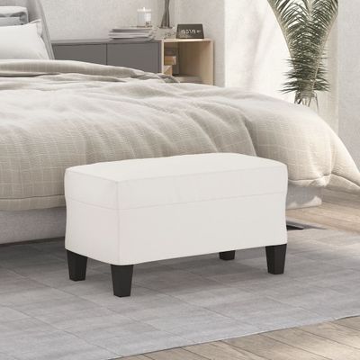 vidaXL Lavica béžová 70x35x41 cm látka z mikrovlákna