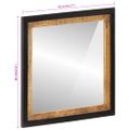 vidaXL Zrkadlo do kúpeľne 55x1x60 cm sklo a masívne mangovníkové drevo