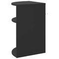 vidaXL Koncový stôl Čierna 39,7 x 39,7 x 60 cm Kompozitné drevo