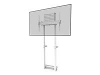Montážna sada (montáž na stenu) - motorizovaný - pre plochý panel - uzamykateľný - oceľ - biela - veľkosť obrazovky: 55"-100"