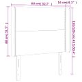 vidaXL Čelo postele so záhybmi krémové 83x16x118/128 cm umelá koža