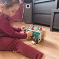 Montessori drevený edukačný slon zatĺkačka Kruzzel 20349 Montessori drevený edukačný slon zatloukačka Kruzzel 20349