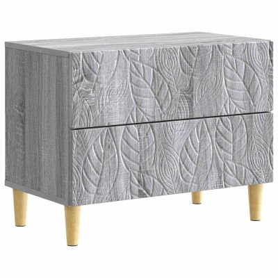 vidaXL Nočný stolík Sivý Sonoma 62 x 34,5 x 48 cm Kompozitné drevo