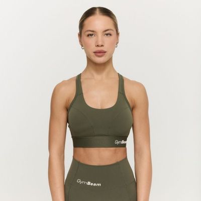 Športová podprsenka Combat Olive Grey - GymBeam, veľkosť S