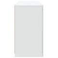 vidaXL Komoda s LED svetlami biela 123x37x67 cm