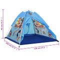 vidaXL Detský stan na hranie s 250 loptičkami modrý 120x120x90 cm