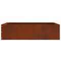 vidaXL Obrubník trávnika 50 x 50 x 13 cm Hrdzavý