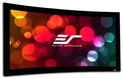 ELITE SCREENS plátno v pevnom ráme ohnuté 150" (381cm)/ 16:9/ 186,8×332,1cm/ gain 1.1/ CineWhite/ rám 9cm Projekčné plátno, v pevnom ráme, ohnuté, 150", 381cm, 16:9, 186,9x332cm, Gain 1,1, CineWhite, rám čierny, 6cm