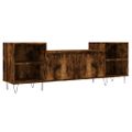 vidaXL TV skrinka dymový dub 160x35x55 cm spracované drevo
