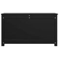 vidaXL Úložný box čierny 80x40x45,5 cm masívna borovica