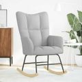 vidaXL Hojdacie kreslo Cloud Grey Fabric