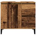 vidaXL Skrinka na umývadlo staré drevo 65x33x60 cm kompozitné drevo