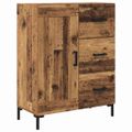 vidaXL Highboard 2 ks Staré drevo 69,5 x 34 x 180 cm Kompozitné drevo