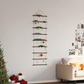 vidaXL Nástenná dekorácia v tvare rebríka 50x150 cm prírodná vetva