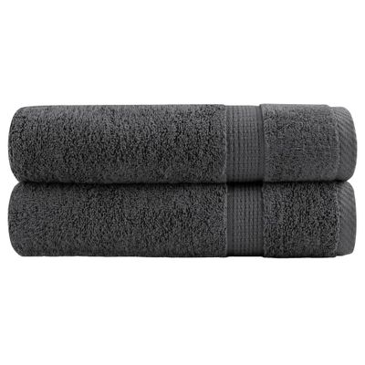 vidaXL Prémiové sprchové utierky SOLUND 2 ks antracitové 70x140 cm 600 g/m²