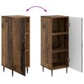 vidaXL Servírovacia skriňa Staré drevo 33 x 34,5 x 89,5 cm