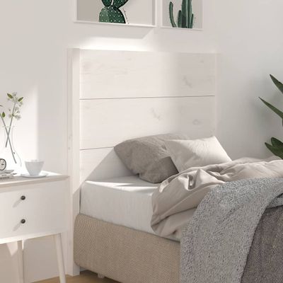 vidaXL Čelo postele biele 106x4x100 cm masívna borovica