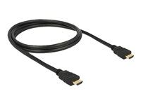 Kábel HDMI s ethernetom - HDMI s kolíkmi (samec) do HDMI s kolíkmi (samec) - 1 m - čierna - podporuje 4K