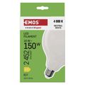 LED žiarovka Filament G125 / E27 / 18 W (150 W) / 2452 lm / Neutrálna biela