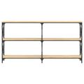 vidaXL Konzolový stolík dub sonoma 200x28x80,5 cm kompozitné drevo